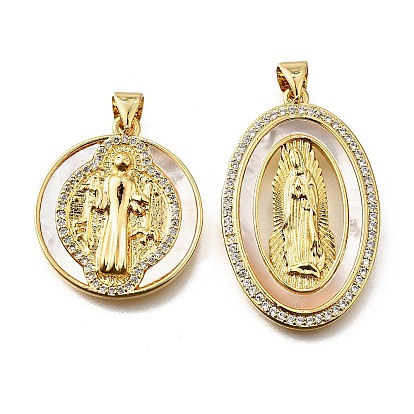 Подвески в форме ракушек из латуни с микропаве и кубическим цирконием, без кадмия и без свинца, реальный 18 k позолоченный, выяснить