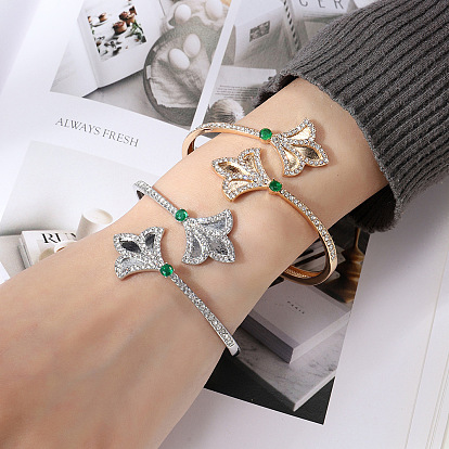 Браслеты из цинкового сплава со стразами для женщин