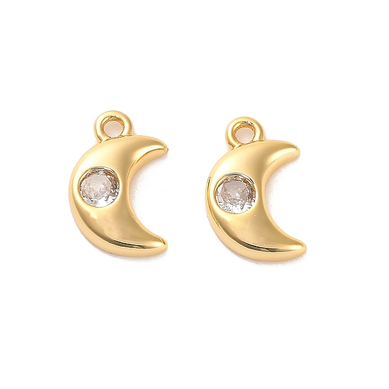 Латунь прелести циркония кубической, луна