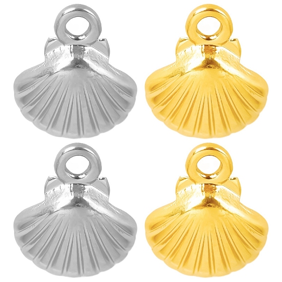 304 прелести нержавеющей стали, шарм в форме ракушки