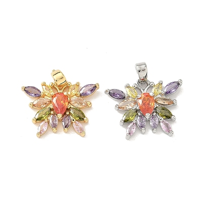 Латунные микро проложить кубического циркония подвески, бабочки прелести