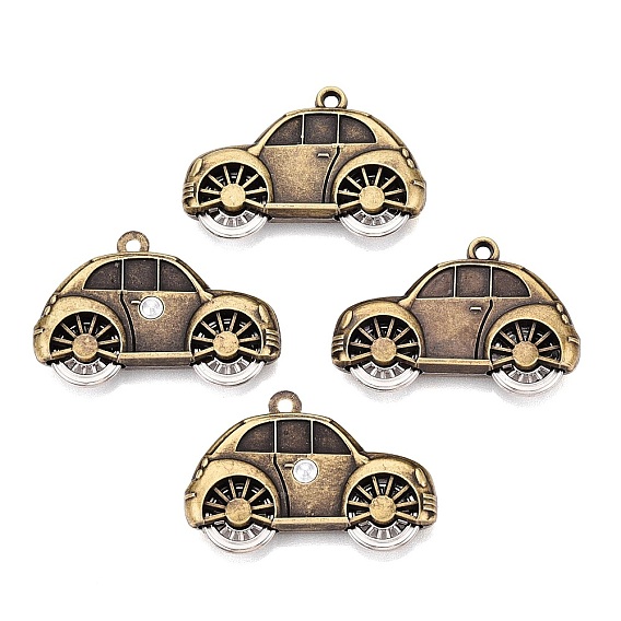 Tibetan Style Alloy Pendants, Car Charms, Cadmium Free & Lead Free