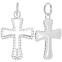 2 шт. 925 подвески из стерлингового серебра, религия крест прелести, с 925 штампом и соединительными кольцами