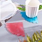Olycraft DIY Cup Mat Making, with Plastic Art Brushes Pen & Pipettes, Silicone Measuring Cup & Molds, Latex Finger Cots, Tinfoil, Wooden Sticks