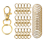 25разрезные кольца для ключей из сплава, с поворотными застежками-лобстерами (шт. 25 шт.), брелок для ключей