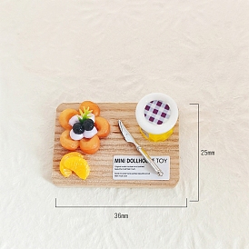 Resin Dessert Model, Micro Landscape Dollhouse Decoration, Pretending Prop Accessories