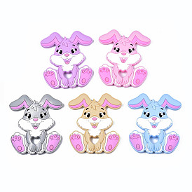 Food Grade Eco-Friendly Silicone Beads, Baby Chew Teething, Rabbit