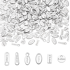 300шт 6 стили 304 подвески из нержавеющей стали, падение удлинителя цепи