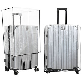 Transparent PVC Luggage Cover, Clear Travel Suitcase Protector, for 20inch Suitcase