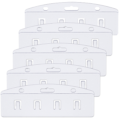 5Porte-cartes d'identité en plastique (pièces), rectangle