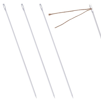 3pcs aiguilles pour filet de pêche en acier au carbone, pour accessoires de pêche