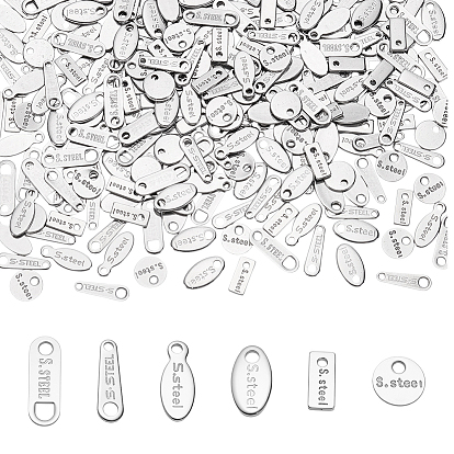 300шт 6 стили 304 подвески из нержавеющей стали, падение удлинителя цепи