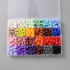 600 шт. 24 цвета частицы сургуча, для ретро печать печать, отпечаток лапы