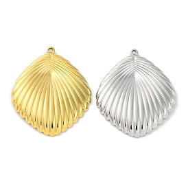 304 Stainless Steel Pendants, Shell Charm