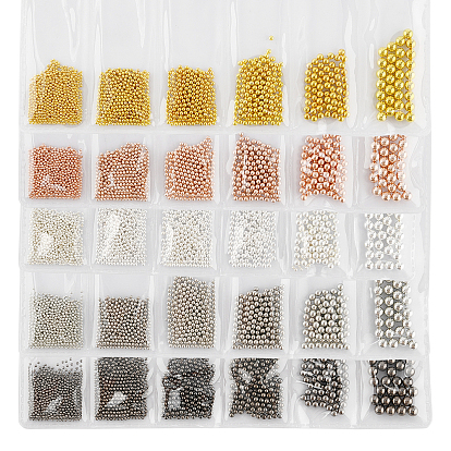 Iron 3D Nail Art Mini Ball Beads, DIY Nails Art Decorations, Round