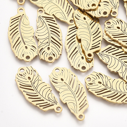 201 Stainless Steel Links Connectors, Laser Cut Links, Leaf