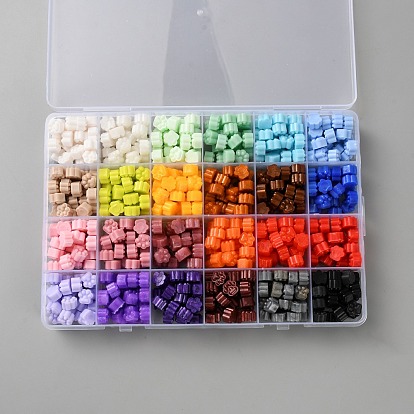 600 шт. 24 цвета частицы сургуча, для ретро печать печать, отпечаток лапы