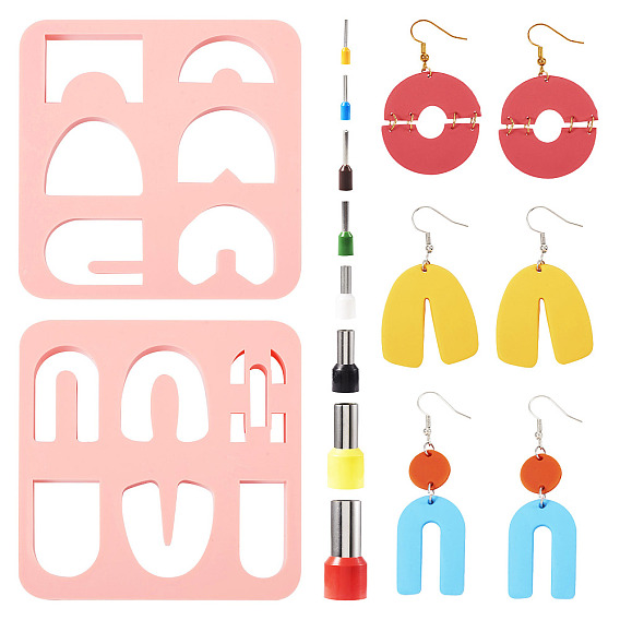 Абс пластик пластилин инструменты, резцы глины, инструменты для моделирования с дыроколом