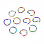 Ионное покрытие (ip) цвета радуги 304 открытые соединительные кольца из нержавеющей стали, круглые кольца