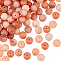 2 Strands Natural Pink Aventurine Beads Strands, Frosted, Round
