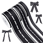 3 Rolls 3 Styles Polyester Ribbons, Costume Accessories