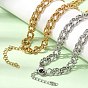 6.5MM 304 Stainless Steel Double Link Chain Necklaces for Women Men, Ion Plating(IP)