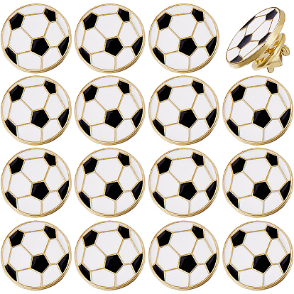 16 шт. спортивные эмалевые значки, Задняя часть булавки из цинкового сплава для рюкзака