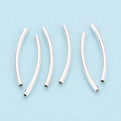 925 изогнутые бусины из стерлингового серебра