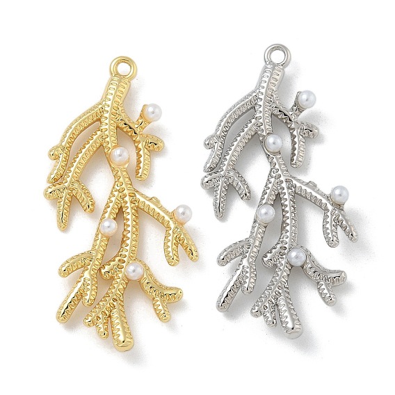 Стойки обшивки латунные подвески, с пластмассовой жемчужиной abs, долговечный, без свинца и без кадмия, лист