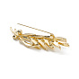 Rhinestone Brooch Pin, Light Gold Alloy Lapel Pin for Backpack Clothes