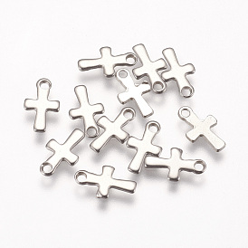 201 миниатюрные подвески-крестики из нержавеющей стали