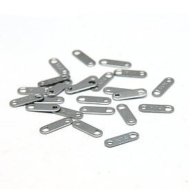 304 Stainless Steel Chain Tabs, Chain Extender Connectors, with Word K14