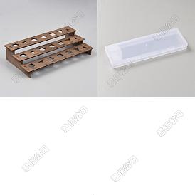 1 ensemble 3-tiers organisateur de dés en bois présentoirs supports de montage