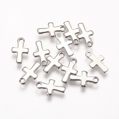 201 миниатюрные подвески-крестики из нержавеющей стали