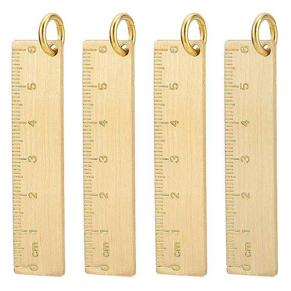 Латунные большие кулоны, с целью перехода в кольце, правитель