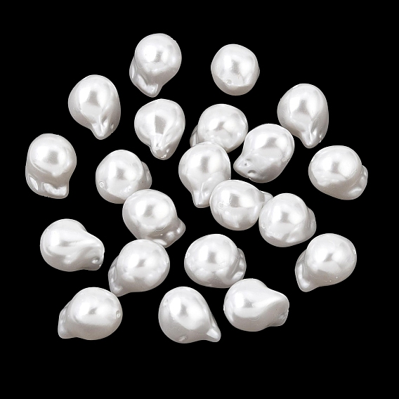 ABS Plastic Imitation Pearl Beads, Nuggets