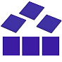 6Pcs Square Cobalt Glass, Teaching Apparatus