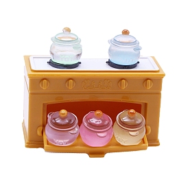 Luminous Resin Pot Model, Micro Landscape Home Kitchen Dollhouse Accessories, Pretending Prop Decorations