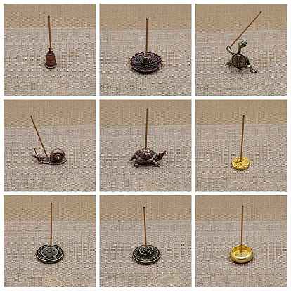 Tortoise/Snail/Gourd Alloy Incense Burners Holder, Buddhism Aromatherapy Furnace Home Decor