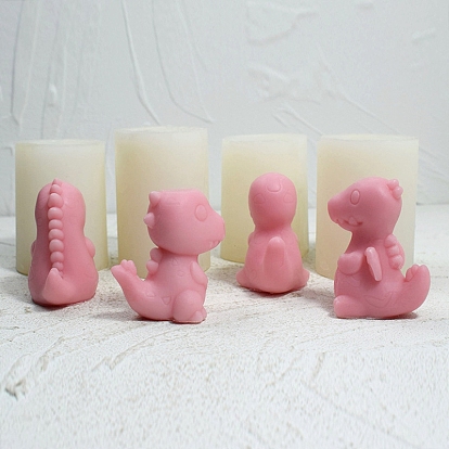 3D Dinosaur DIY Silicone Candle Molds, Aromatherapy Candle Moulds, Scented Candle Making Molds