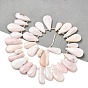 Natural Pink Opal Beads Strands, Top Drilled, Teardrop Charms