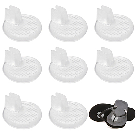 Gorgecraft 10 Pairs Silicone No Slip Flip Flop Pads, Forefoot Padding Inserts Gel Pads
