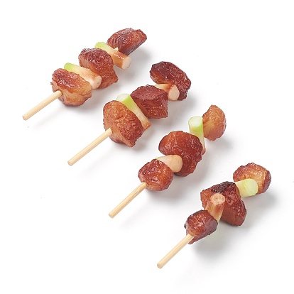 Imitation Food Resin Barbecue Skewer Model Toy, Display Decorations, Pork