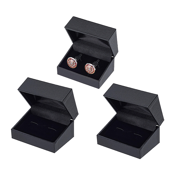 Plastic Cufflinks Gift Boxes, Rectangle