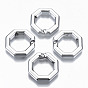 CCB Plastic Linkings Rings, Quick Link Connectors, For Jewelry Cross Chains Making, Octagon