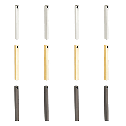 12 шт. 3 цвета 201 подвески из нержавеющей стали, бар