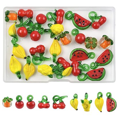 DIY Jewelry Making Finding Kits, including Lampwork Beads and Charms