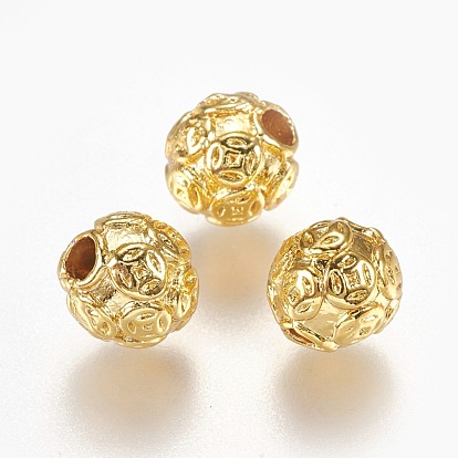 Alloy Beads, Long-Lasting Plated, Rondelle with Copper Coins