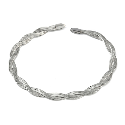 6мм 304 нержавеющая сталь 2 изготовление браслета-змейки из плоской цепочки