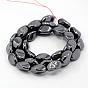 Non-magnetic Synthetic Hematite Beads Strands, Twist, 12x7x7mm, Hole: 1mm, 15.7 inch